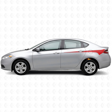 Geschärfte Seitenstreifen Aufkleber für Dodge Dart 2013+_3