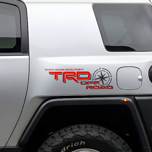 TRD Off Road Kompass Seiten-Vinylaufkleber für Toyota FJ Cruiser