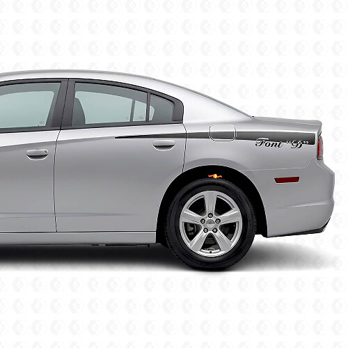 Individuelle Seitenstreifen Vinyl-Aufkleber für Dodge Charger 2011-2014_1