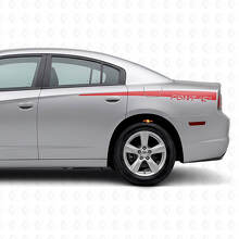 Individuelle hintere Seitenstreifen-Vinyl-Aufkleber für Dodge Charger 2011-2014_3