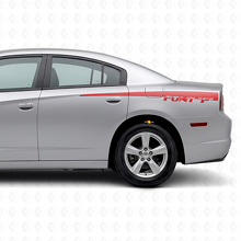 Benutzerdefinierte Streifen Heckseiten-Vinylaufkleber für Dodge Charger 2011-2014_3