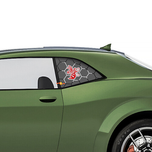 Angry Hornet Seitenscheiben Vinylaufkleber für Dodge Challenger_1