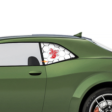 Angry Hornet Seitenscheiben Vinylaufkleber für Dodge Challenger_2