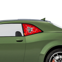 Angry Hornet Seitenscheiben Vinylaufkleber für Dodge Challenger_3