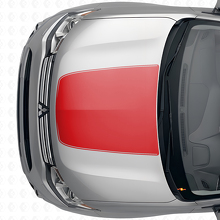 Zentraler Motorhauben-Streifen Vinyl-Aufkleber für Mitsubishi Outlander 2012-2014_4