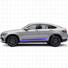 Racing-Stil Seitenstreifen Vinylaufkleber Für Mercedes-Benz AMG GLC-Klasse C253_2