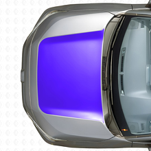 Zentraler Motorhauben Vinyl-Aufkleber für Toyota RAV4 2019-2024_2