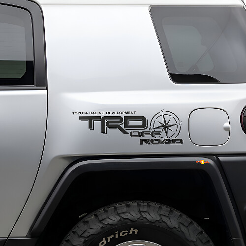 TRD Off Road Kompass Seitenfolie Aufkleber für Toyota FJ Cruiser