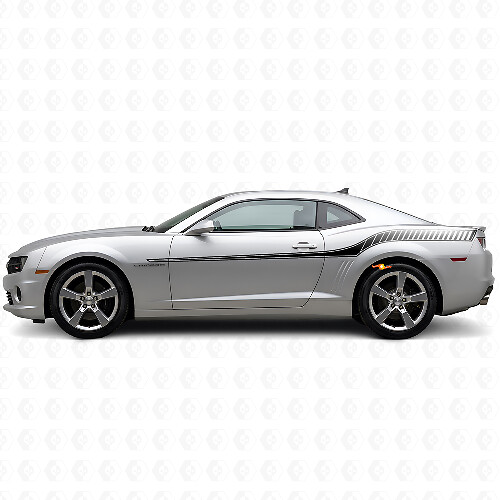 Racing-Stil Seitenstreifen Vinyl-Aufkleber Set für Chevrolet Camaro 2010-2013_1