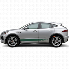 Schachbrett-Seitenstreifen Vinyl-Aufkleber-Set für Jaguar E-Pace 2017-2022_3