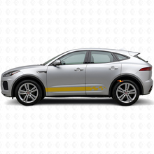 Schachbrett-Seitenstreifen Vinyl-Aufkleber-Set für Jaguar E-Pace 2017-2022_4