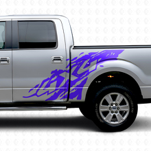 4x4 Schlamm Spritz Seiten Vinyl Aufkleber Set Für Musclecar Truck 2009-2012_2