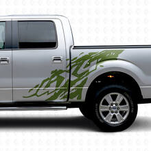4x4 Schlamm Spritz Seiten Vinyl Aufkleber Set Für Musclecar Truck 2009-2012_3