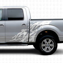 4x4 Schlamm Spritz Seiten Vinyl Aufkleber Set Für Musclecar Truck 2009-2012_5
