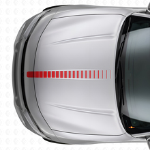 Dünner Stroboskop-Kaputtenstreifen Vinyl-Aufkleber für Dodge Charger_4