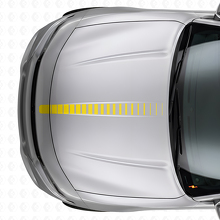 Dünner Stroboskop-Kaputtenstreifen Vinyl-Aufkleber für Dodge Charger_5