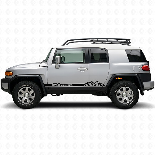 Mountain Style Seitenschutz-Streifen Aufkleber für Toyota FJ Cruiser