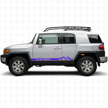 Mountain Style Seitenschutz-Streifen Aufkleber für Toyota FJ Cruiser_2