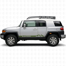 Mountain Style Seitenschutz-Streifen Aufkleber für Toyota FJ Cruiser_3