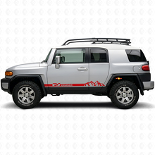 Mountain Style Seitenschutz-Streifen Aufkleber für Toyota FJ Cruiser_4