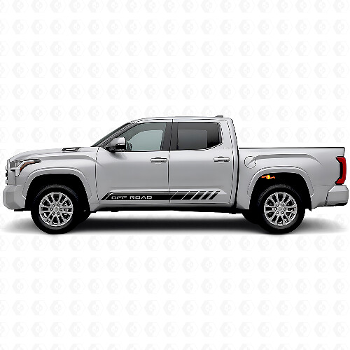 Offroad-Lettering Rocker-Panel-Streifen Vinyl-Aufkleber für Toyota Tundra 2022+