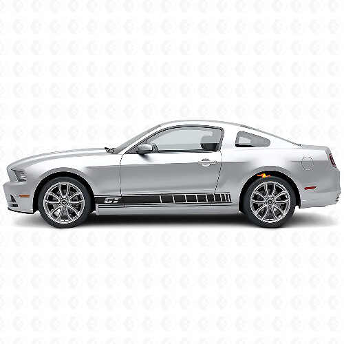 GT Logo Seitenschweller-Streifen Vinyl-Aufkleber-Set für Musclecar Musclecarmodel 2010-2014_1