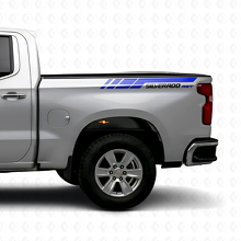 Silverado RST hintere Seitenstreifen Vinyl-Aufkleber-Set für Chevrolet Silverado 2019–2023_2