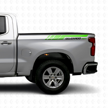 Silverado RST hintere Seitenstreifen Vinyl-Aufkleber-Set für Chevrolet Silverado 2019–2023_3