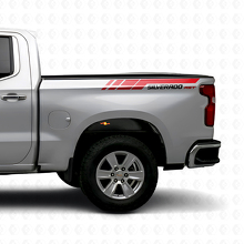 Silverado RST hintere Seitenstreifen Vinyl-Aufkleber-Set für Chevrolet Silverado 2019–2023_5