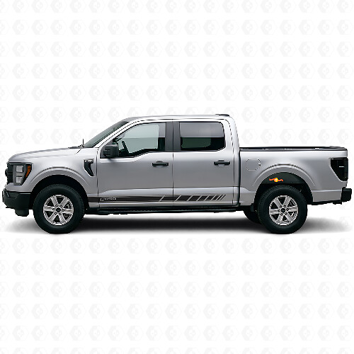 Markierter karierten Seitenstreifen Vinyl-Aufkleber-Kit für Musclecar Truck 2021-26