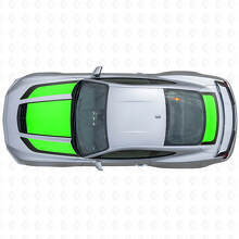 Blackout Motorhauben- und Kofferraumstreifen Vinylaufkleber-Set für Musclecar Musclecarmodel 2023_2