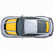 Blackout Motorhauben- und Kofferraumstreifen Vinylaufkleber-Set für Musclecar Musclecarmodel 2023_6