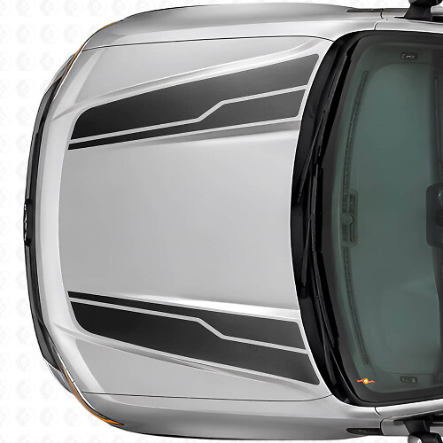 Twin Haubenstreifen Vinyl-Aufkleber Set Für Musclecar Maverick 2022-26_1