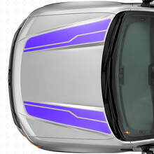 Twin Haubenstreifen Vinyl-Aufkleber Set Für Musclecar Maverick 2022-26_2