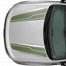Twin Haubenstreifen Vinyl-Aufkleber Set Für Musclecar Maverick 2022-26_3