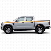 Retro Marken Seitliche Streifen Vinyl Aufkleber Set Für Musclecar Ranger 2024-26_3