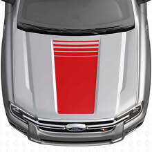 Zentraler Stroboskop-Haubenstreifen Vinyl-Aufkleber-Kit für Musclecar Ranger 2024-26_4