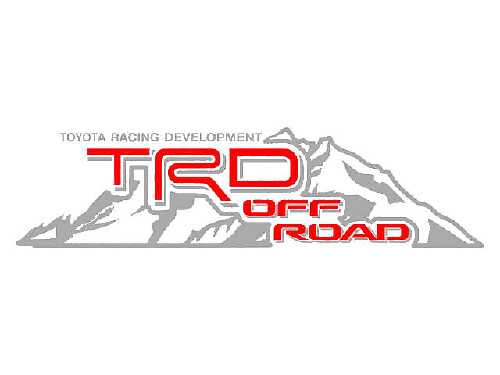 TRD Off Road Mountain Style Seiten-Vinyl-Aufkleber-Set für Toyota Fahrzeuge