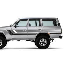 Vinyl-Aufkleber-Kit im Vintage-Stil Seitliche Streifen für Toyota Land Cruiser 1986_3