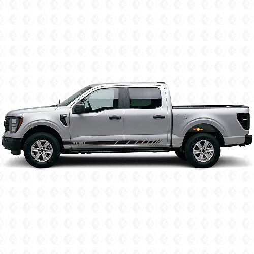 Individuelles Schachbrett-Seitenstreifen Vinylaufkleber-Set für Musclecar Truck 2021-26_1