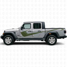 Angular Side Stripes Vinyl-Aufkleber-Set für Jeep Gladiator 2020-27_3