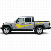 Angular Side Stripes Vinyl-Aufkleber-Set für Jeep Gladiator 2020-27_6