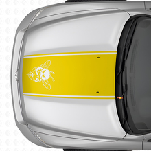 Grumpy Bee Hauben-Konturstreifen Vinylaufkleber für Dodge Ram 1500 2500 3500_5