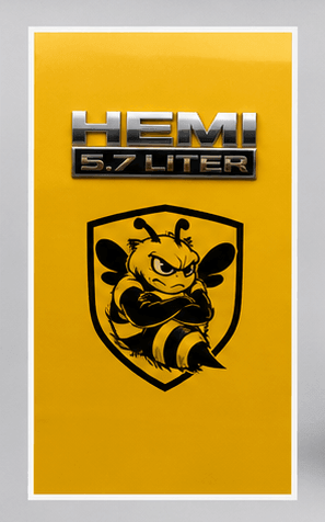 Paar Grumpy Bee Schutzblech Vinylaufkleber für Dodge Ram 1500 2500 3500