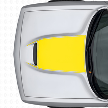Blackout Kontur Motorhaubenlüftungs Vinyl-Aufkleber für Dodge Challenger 2015+_6