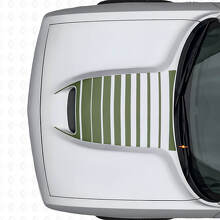 Stroboskop Haubenlüftungs-Streifen Vinylaufkleber für Dodge Challenger 2015+_3