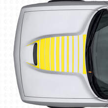 Stroboskop Haubenlüftungs-Streifen Vinylaufkleber für Dodge Challenger 2015+_6