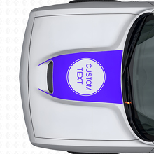 Individuell beschrifteter Vinyl-Aufkleber für Motorhaubenlüftung Dodge Challenger 2015+_2