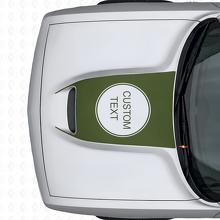 Individuell beschrifteter Vinyl-Aufkleber für Motorhaubenlüftung Dodge Challenger 2015+_3