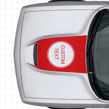 Individuell beschrifteter Vinyl-Aufkleber für Motorhaubenlüftung Dodge Challenger 2015+_4